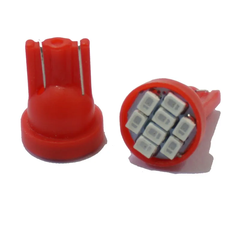 Светодиодный стояночный фонарь W5W T10 194 168 3020 8SMD автомобильный боковый клиновидный