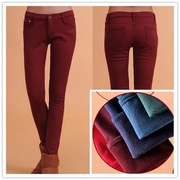 

Новинка 2018, женские модные осенне-зимние флисовые брюки карамельных цветов, женские эластичные облегающие бархатные теплые леггинсы для от...
