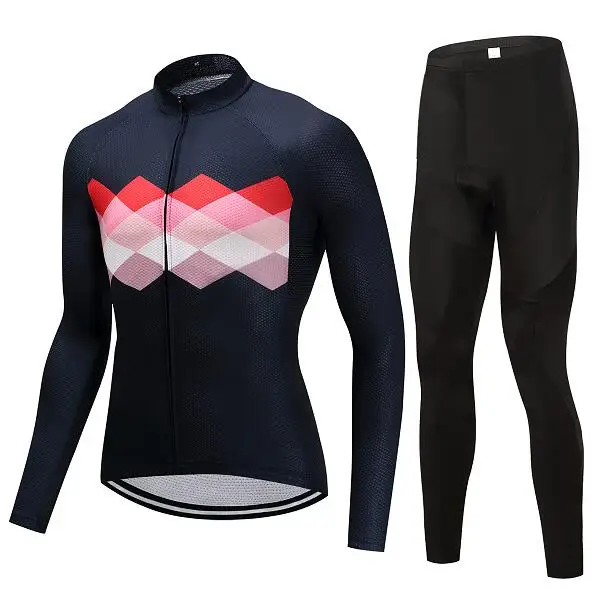 jersey and pants Зимняя велосипедная одежда, мужская термальная флисовая велосипедная Джерси, набор, профессиональный костюм для триатлона, комплект для горного велосипеда, Униформа, одежда, наряд, Майо - Цвет: jersey and pants