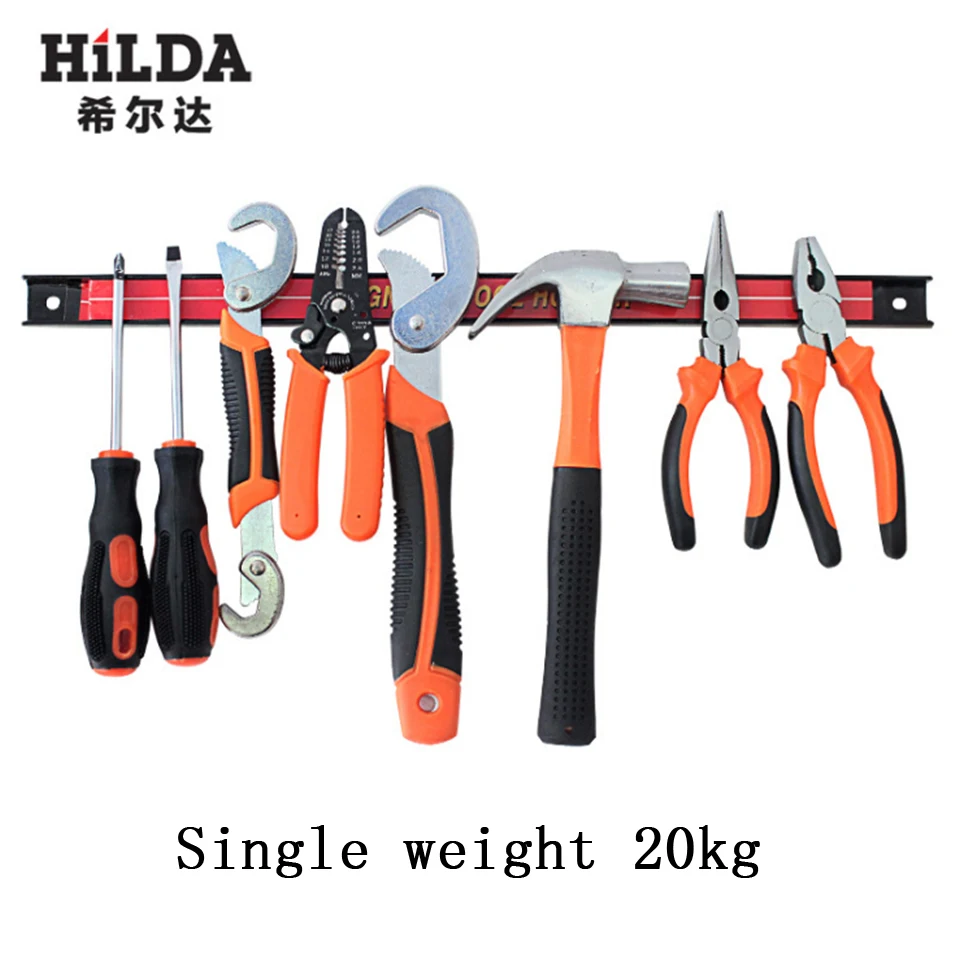 

High quality Strong Magnetic tool holder Wall Mounted Strip shelf scissor plier knife tool storage rack Hardware Accessories