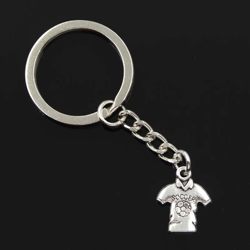 New Fashion Men 30mm Keychain DIY Metal Holder Chain Vintage Soccer Skirt 19x15mm Bronze Pendant Gift | Украшения и аксессуары