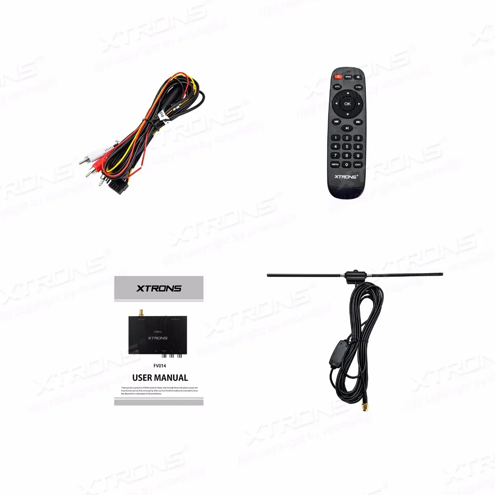 XTRONS FV014/Автомобильный цифровой DVB T/T2 Freeview ТВ тюнер/тройной