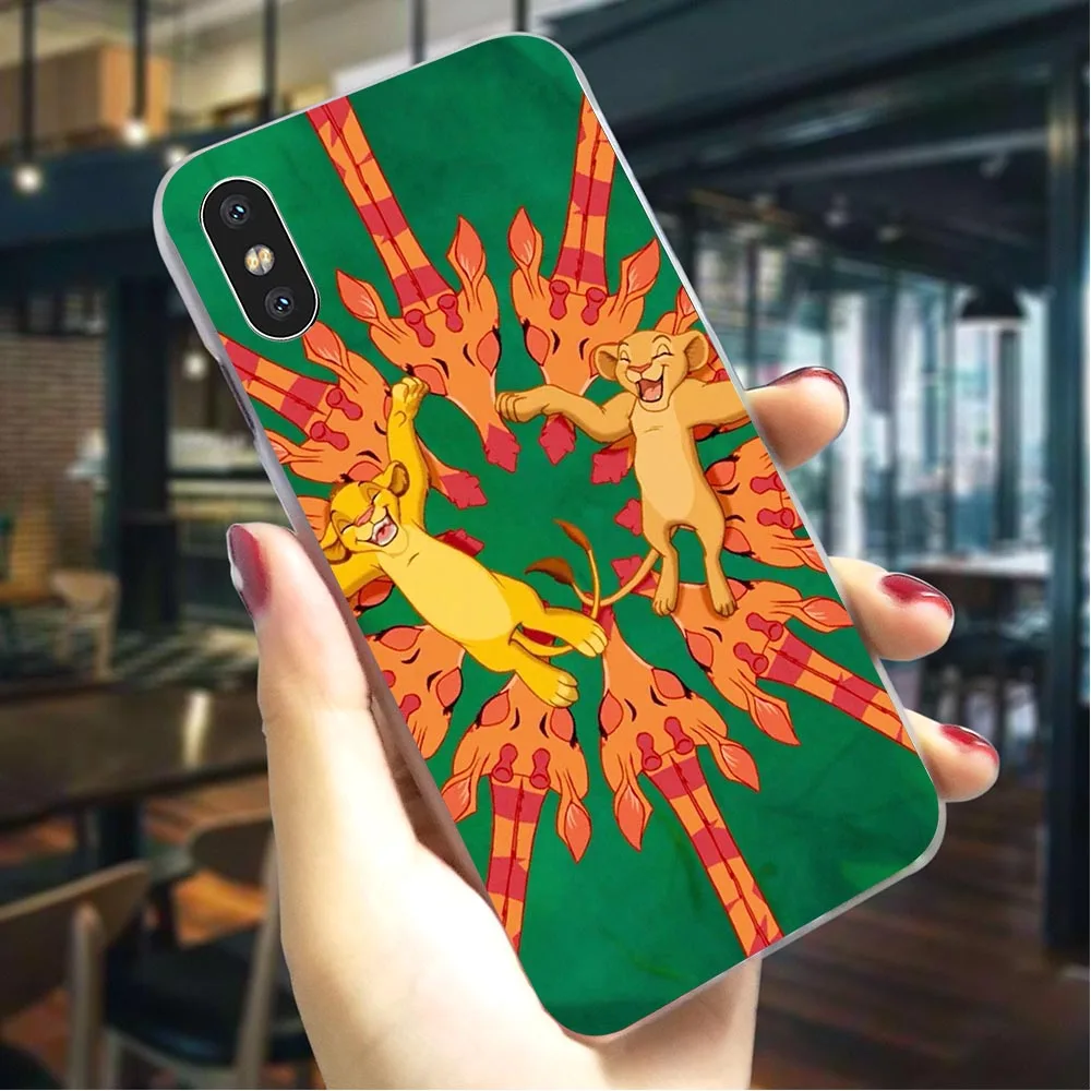 Жесткий Чехол для iPhone 6, чехол Король Лев для iPhone 8, чехлы 7, XR, Xs, Max, 8 Plus, 5, 6 S, 5S, SE, защитный чехол s
