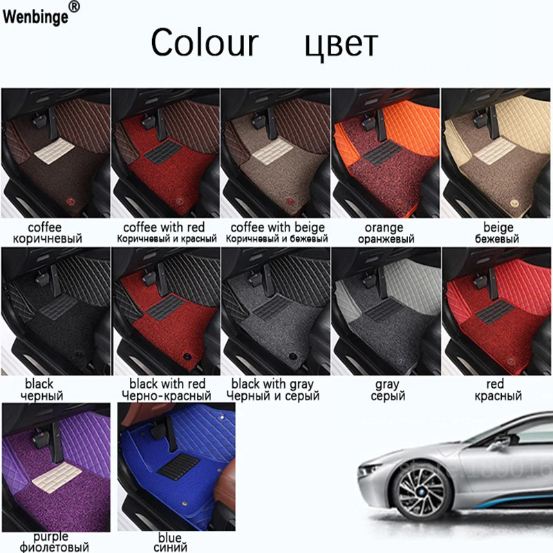 Автомобильные коврики на заказ для Volkswagen vw passat polo golf tiguan jetta touran touareg bora Sagitar Magotan