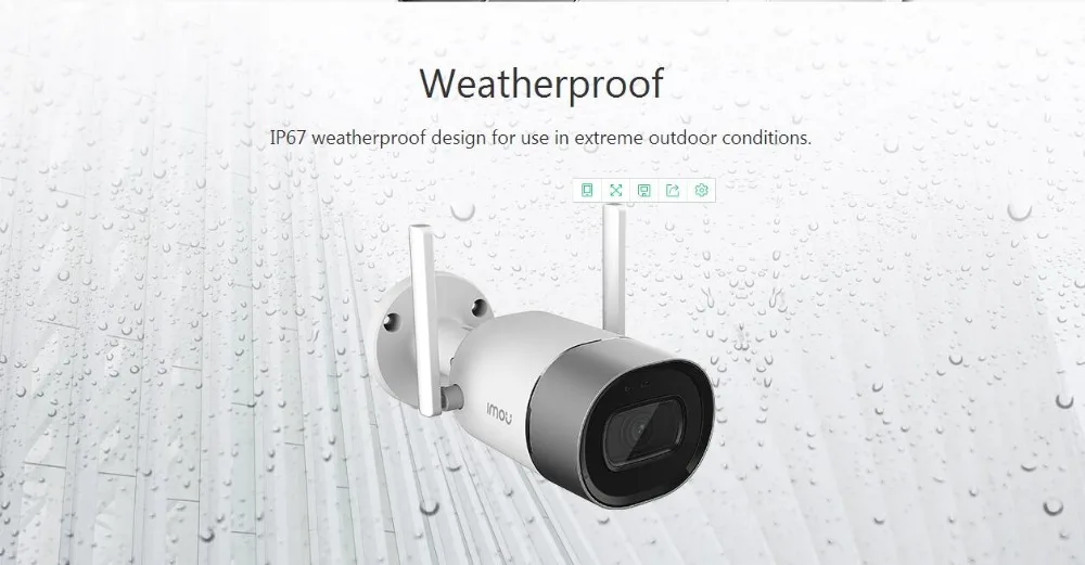 Dahua Imou 2MP IP камера наружная WiFi камера Встроенный микрофон двойная антенна водонепроницаемый металлический корпус беспроводная камера 2,8 мм 3,6 мм