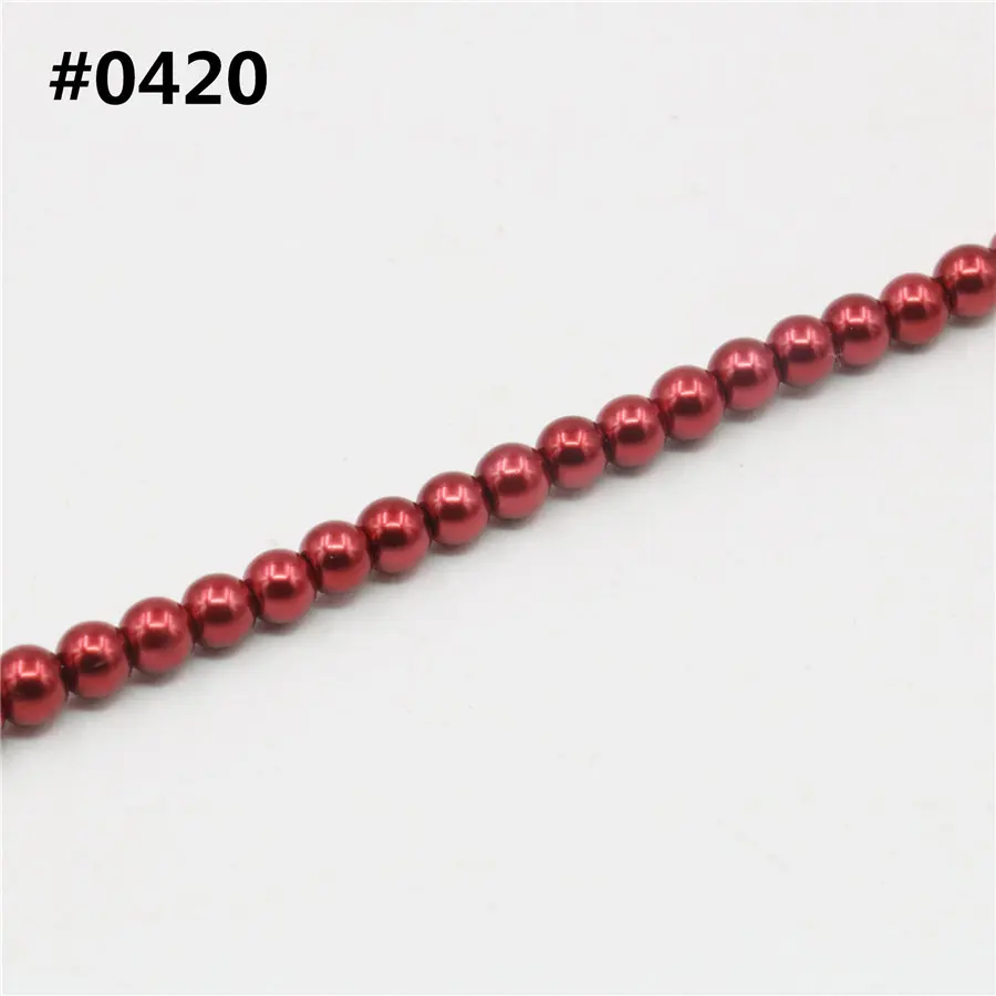 Оптовая продажа оптом 4 мм жемчужные бусины с большим отверстием для