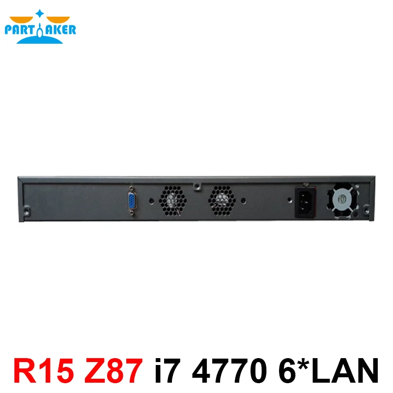 Настольный сервер 1U брандмауэр pfsense роутер с 6 гигабитными LAN Intel Quad Core i7 4770 3 9 ГГц