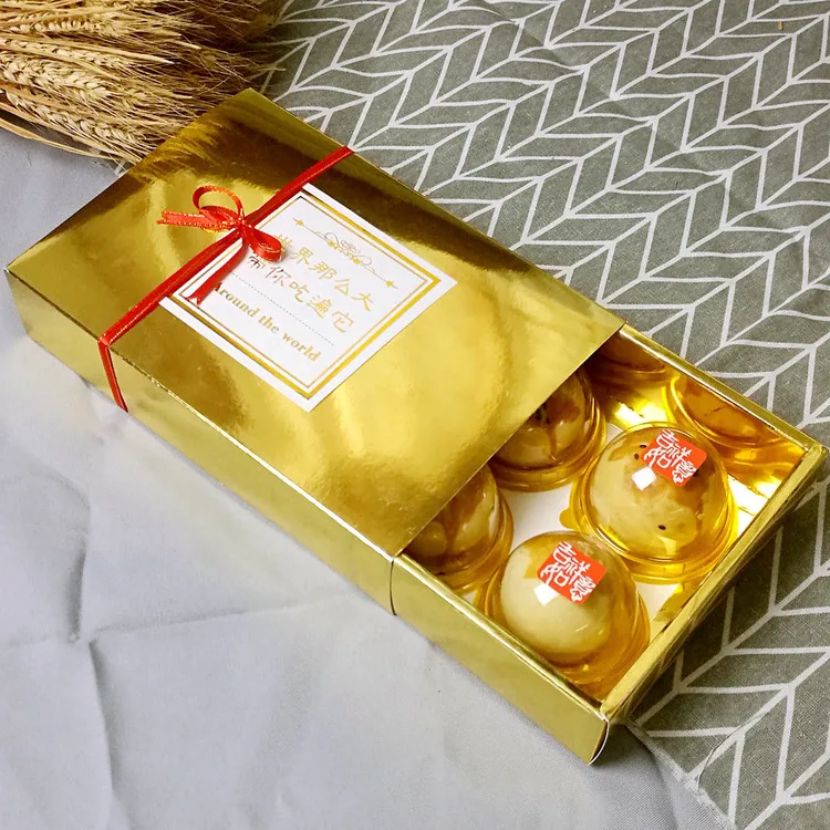 

100pcs Luxury Gold Silver Colour Drawer Kraft Paper Gift Box Food Biscuit Cookies Gift Boxes Packaging Box SN1142