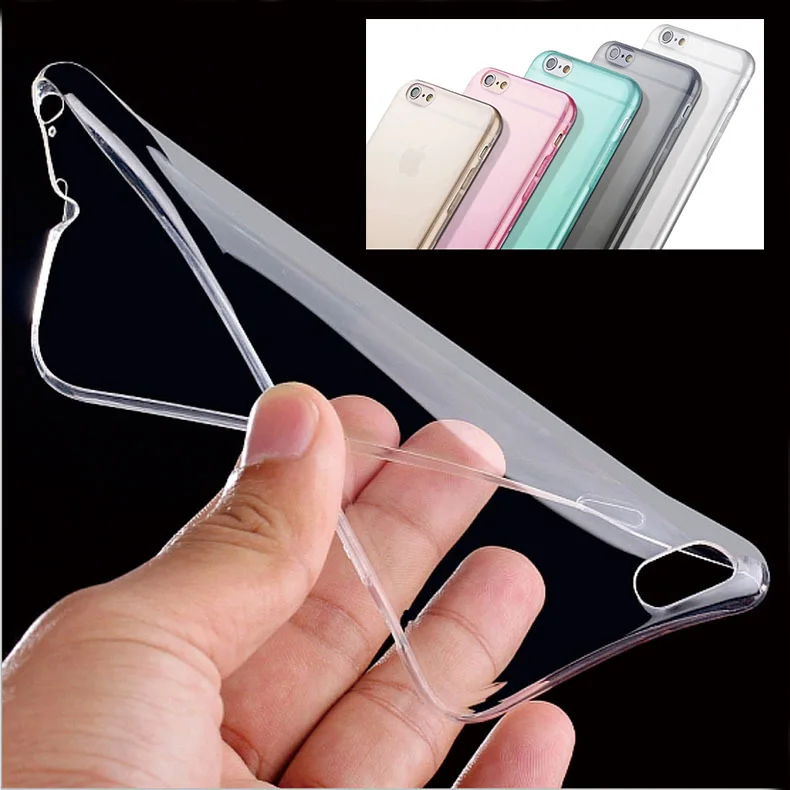 Awesome Price protector For iPhone 6 plus 6s 5.5" inch Ultra thin shell Slim Crystal TPU soft Case Cover Back Skin |
