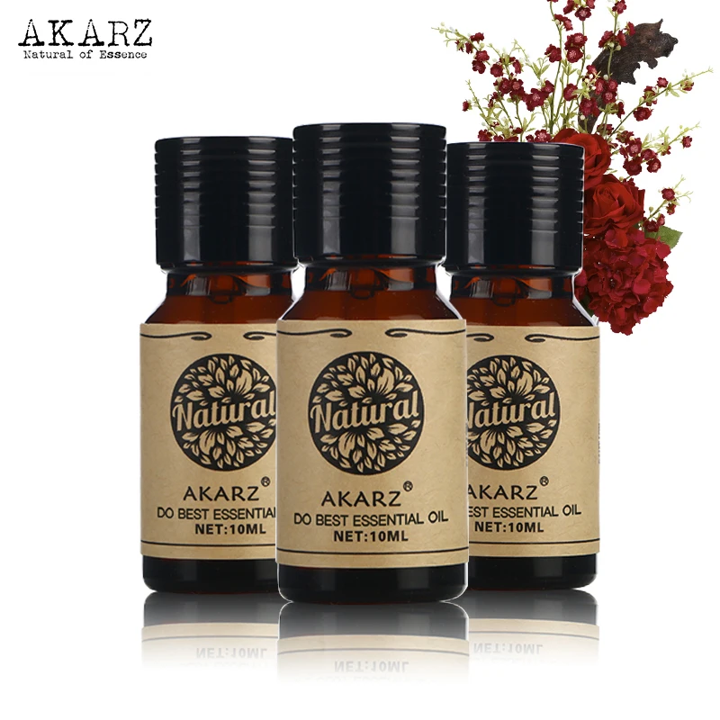 Sets Akarz  For Aromatherapy Massage Spa Bath Skin Face Care 10ml*3