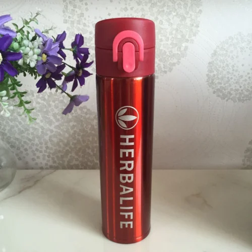 Red 400ml Herbalife питательная Вакуумная бутылка из нержавеющей стали термальная бутылка для воды зеленого цвета 400 мл-500 мл - Цвет: Red 400ml