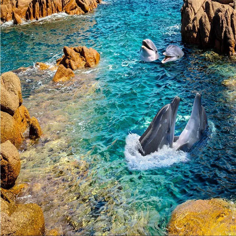 Обои beibehang на заказ, современные настенные 3D-обои с изображением побережья камня, противоскользящие водонепроницаемые утолщенные самоклея... от AliExpress WW