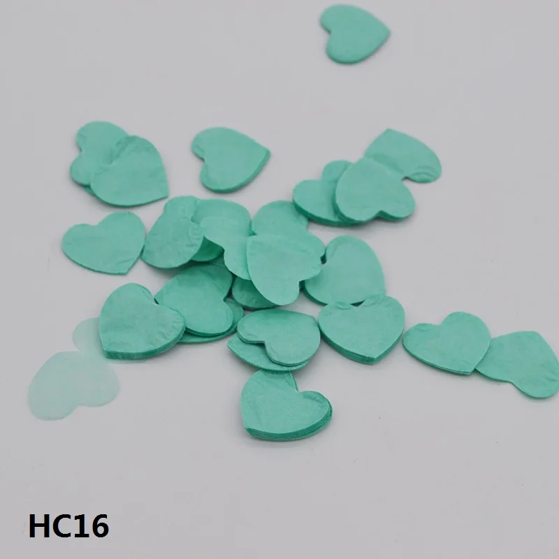 Mint green 1000 шт Свадебные разбрызгиватели в форме сердца конфетти из папиросной бумаги Boda вечерние украшения стола воздушные шары наполнители для пиньяты - Цвет: Mint green