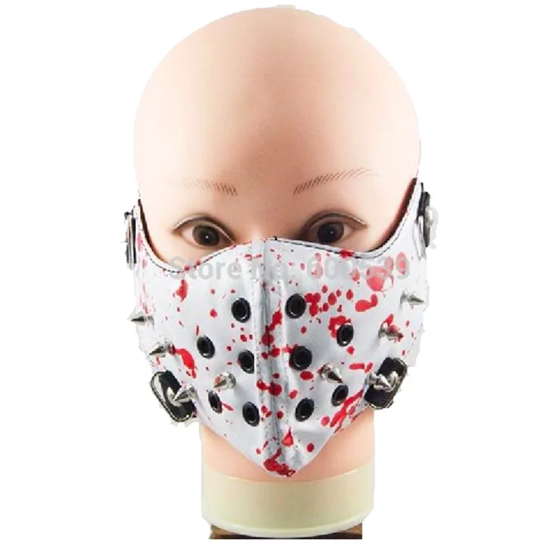 Бондажные ограничители в стиле панк рок черная белая красная|mask dust|filter dust maskmouth