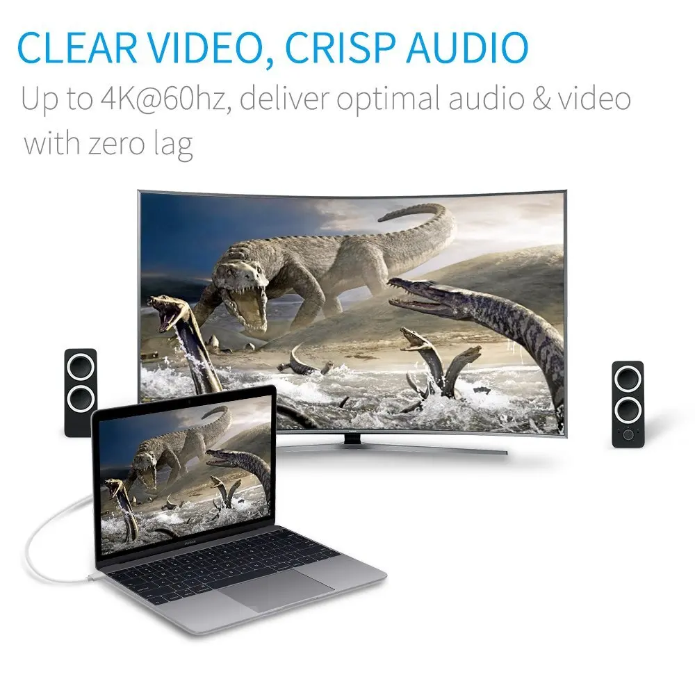 Кимвуд типа с displayport кабель 4k DP на USB тип C 3.1 для отображения порта адаптер MacBook Pro