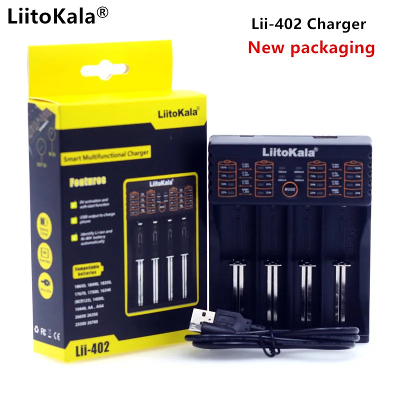 Зарядное устройство Liitokala с литий ионным аккумулятором 1 2 в 3 7 AA/AAA 26650 18650/16340 может