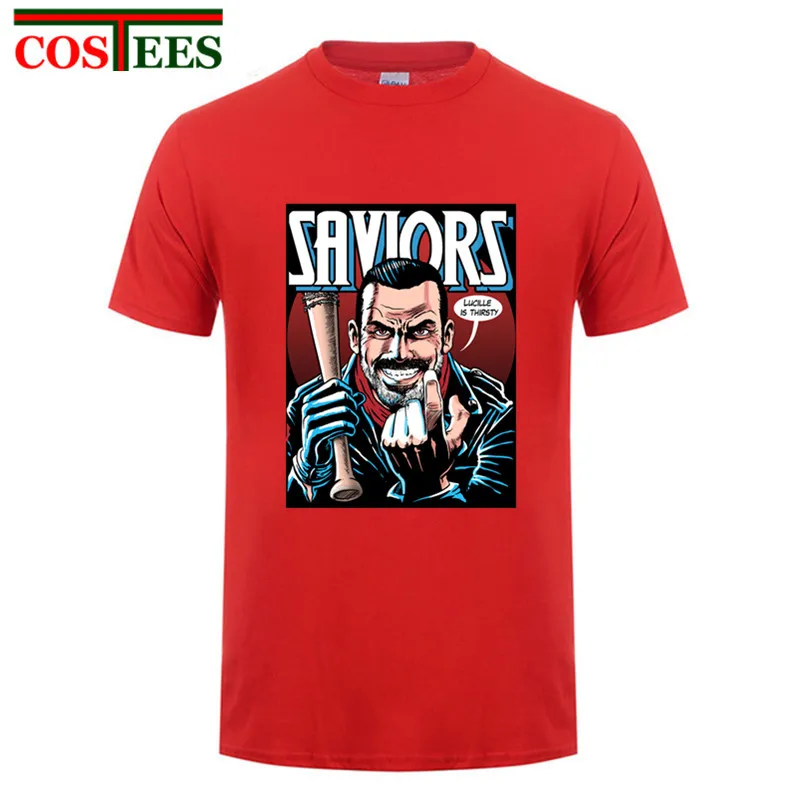 Футболка ниган с изображениями из сериала Ходячие мертвецы Negan Люсиль дизайн
