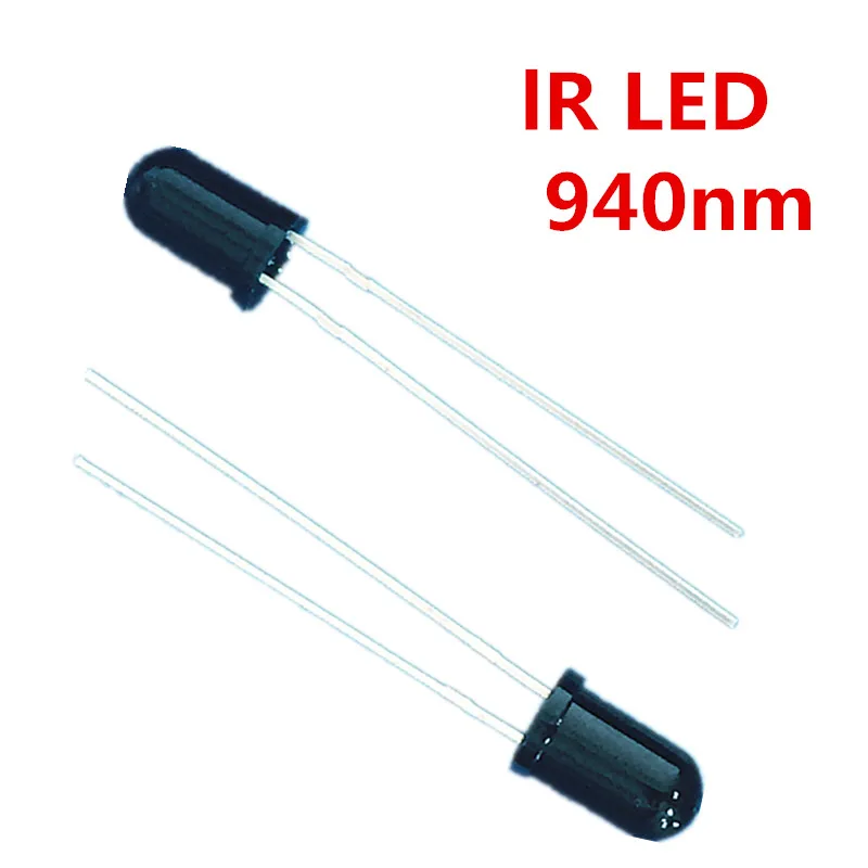 Светодиодный инфракрасный диод 5 мм 940 нм светодиодный передатчик 100 шт.|infrared led
