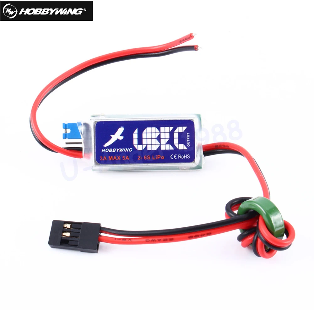 HOBBYWING 5V / 6V RC UBEC 3A Max 5A низкий РЧ шум BEC полное покрытие переключение антипомех