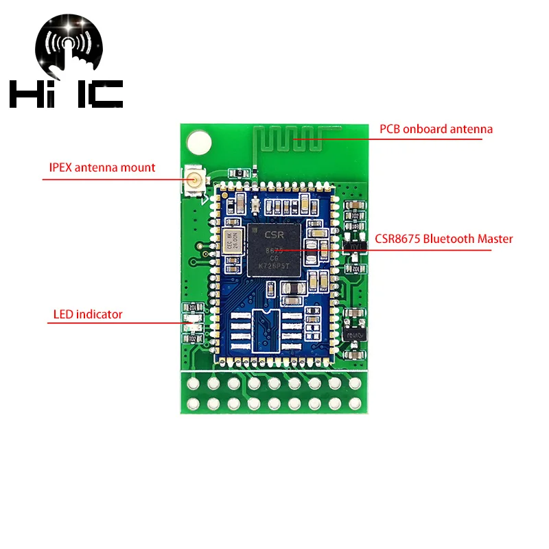 Модуль CSR8675 Bluetooth 5 0 оптический модуль SPDIF I2S IIS Hi-Fi аудиовыход с поддержкой APTX-HD |