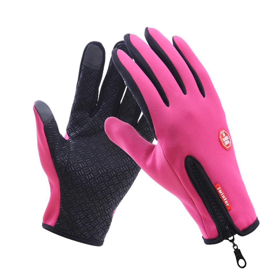 REXCHI перчатки для спорта на открытом воздухе, велосипедные перчатки с ветрозащитным сенсорным экраном, велосипедные перчатки для катания на лыжах, зимние мотоциклетные гоночные перчатки для верховой езды