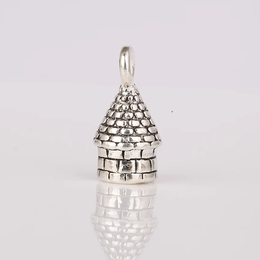 

500PCS A Lot Customized Antique Silver Plated Lighthouse Charm Pendant