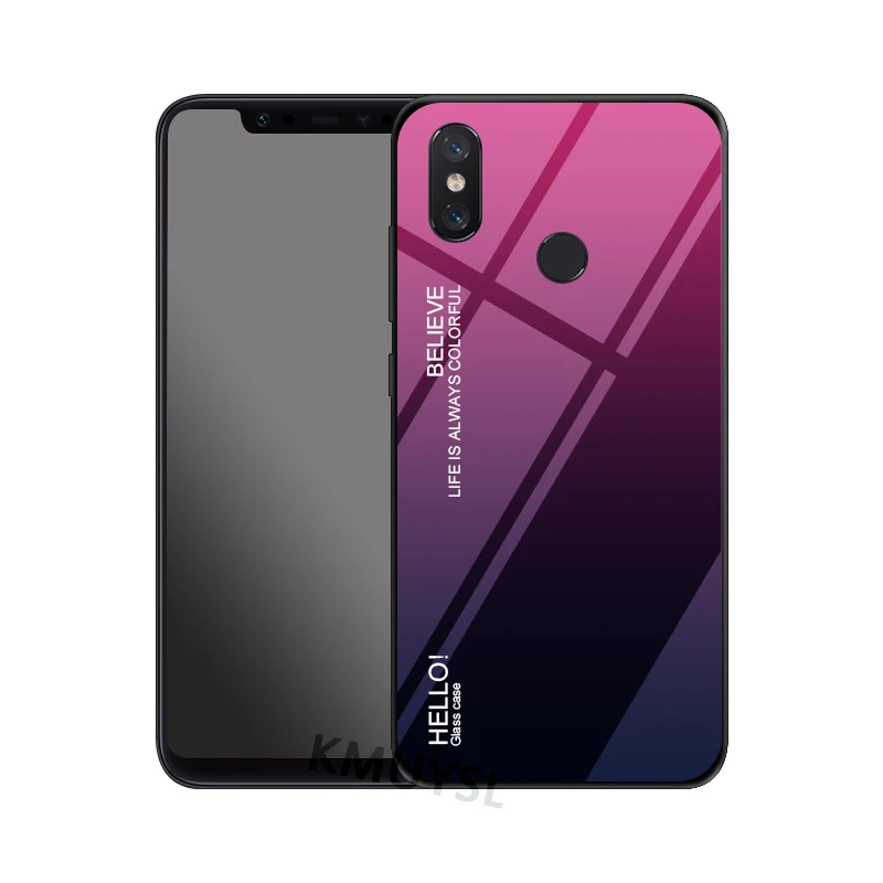 Для Xiao mi Red mi 7 Note 7 6 Pro 5 Plus 6A 5A Prime чехол из закаленного стекла с градиентом для Xiaomi mi 9 8 SE A2 Lite A1 5X 6X чехол