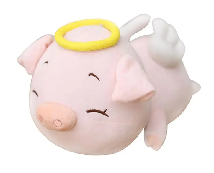 

middle size creative plush pink pig toy cute soft angel pig pillow doll gift about 60cm 2676