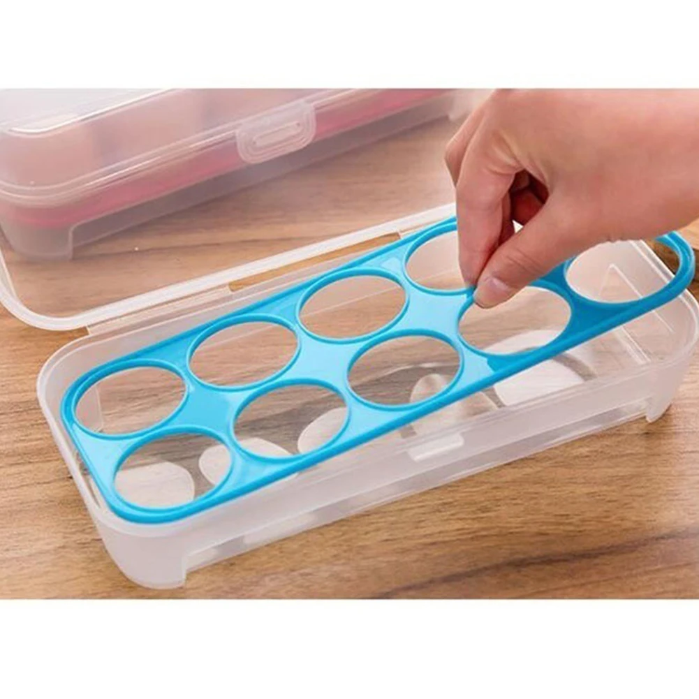 1pc Plastic Transparent Eggs Preservation Box Kitchen Refrigerator Storage Case | Дом и сад