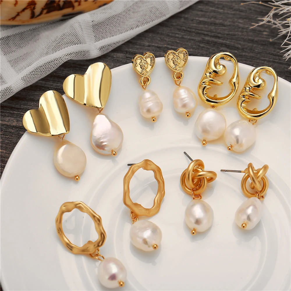 Женские винтажные серьги IF ME серьги-капельки из натурального пресноводного