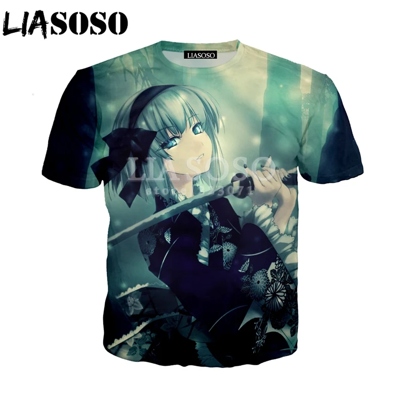 LIASOSO Летний Новый Модный Мужской Женский свитшот с 3D принтом Аниме TouHou Project