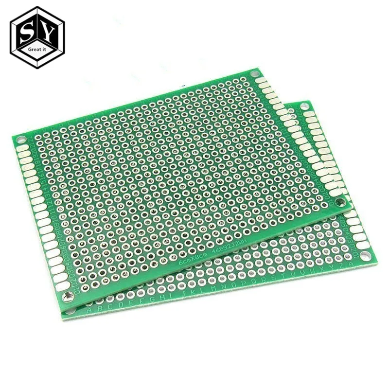 5 шт. 6*8 6X8cm двухсторонний прототип печатной платы Универсальный макет печатная