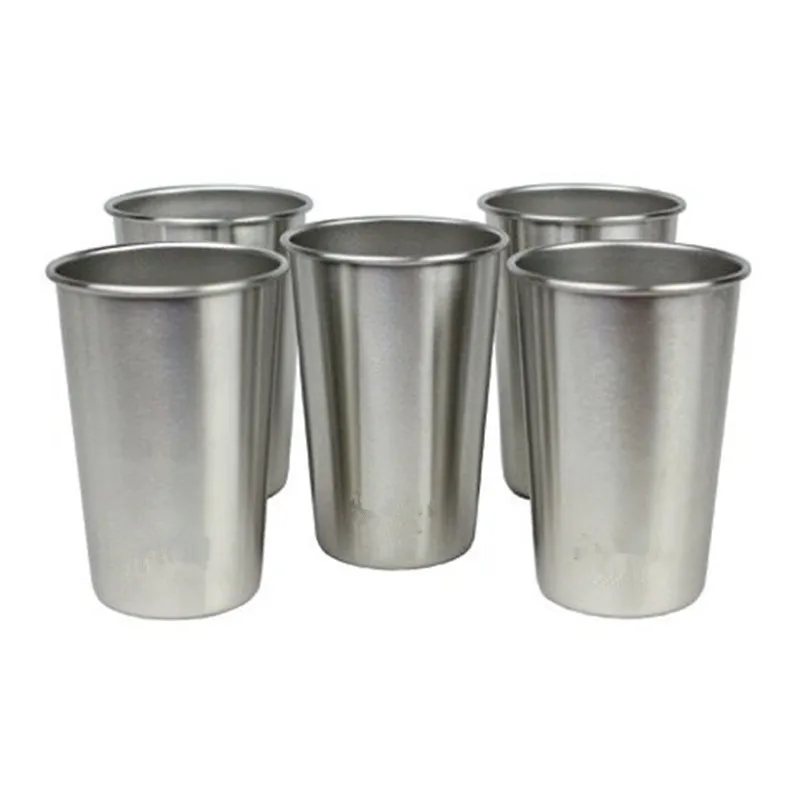 5 шт. пивная кружка из нержавеющей стали 16 унций | Дом и сад