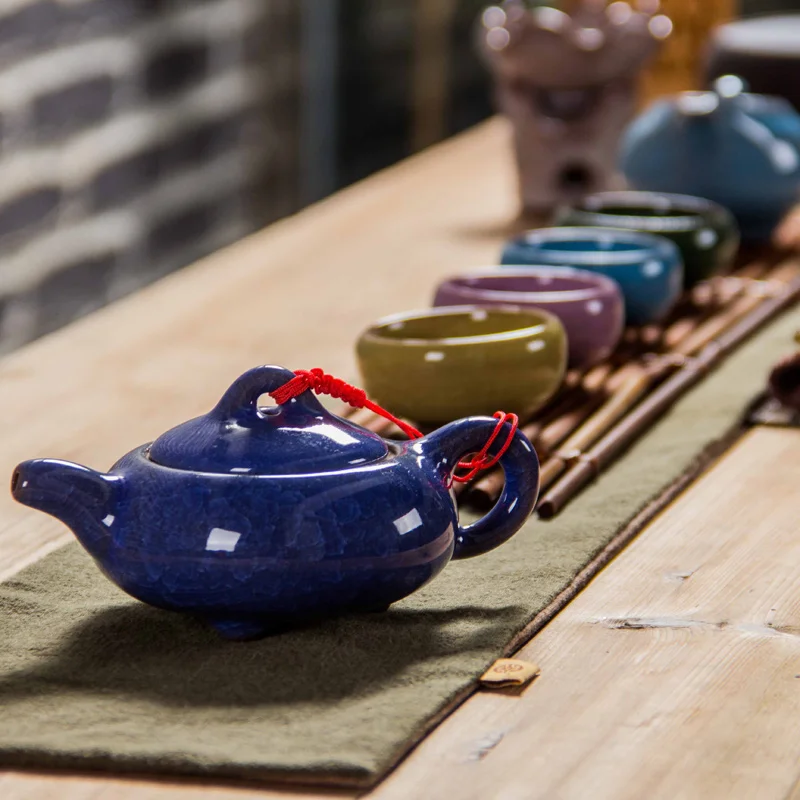 Керамический миниатюрный чайник чайные сервизы фарфоровые чашки Tureen Китай