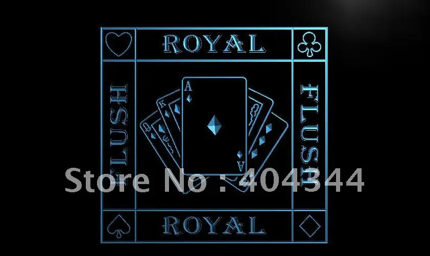 

LB938- Royal Flush Покер Казино Ace бар светодиодный ная неоновая световая вывеска