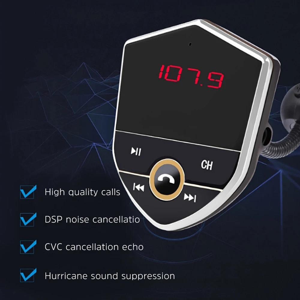 AOSHIKE Автомобильный Bluetooth музыкальный MP3-плеер Новый fm-передатчик автомобильное