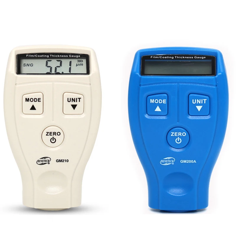 

GM200A GM210 GM211 Paint Film Meter Tester Coating Measure Thickness Gauge Digital Portable Mini Thickness Gauge Tester