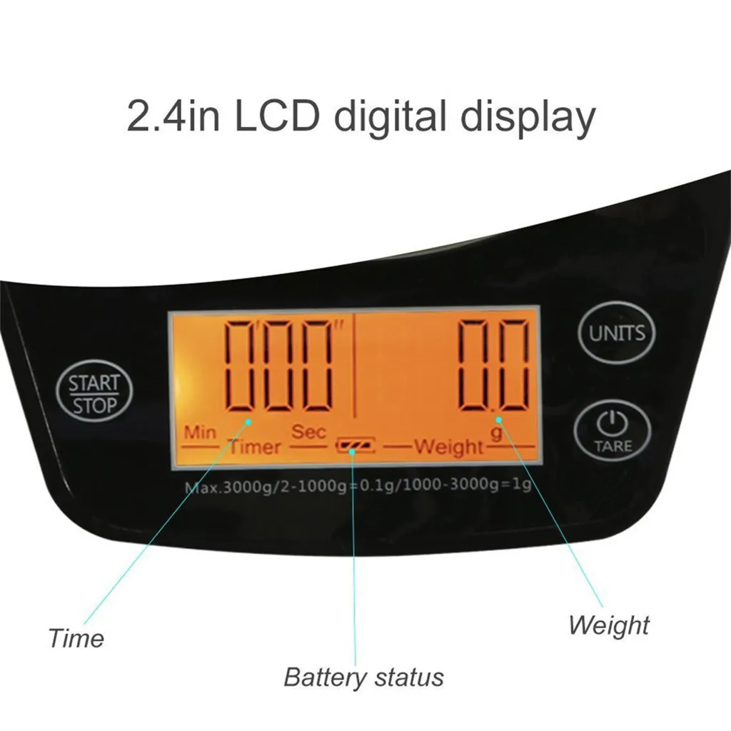 0 1 3000g LCD электронные кухонные весы бытовой баланс инструмент для приготовления