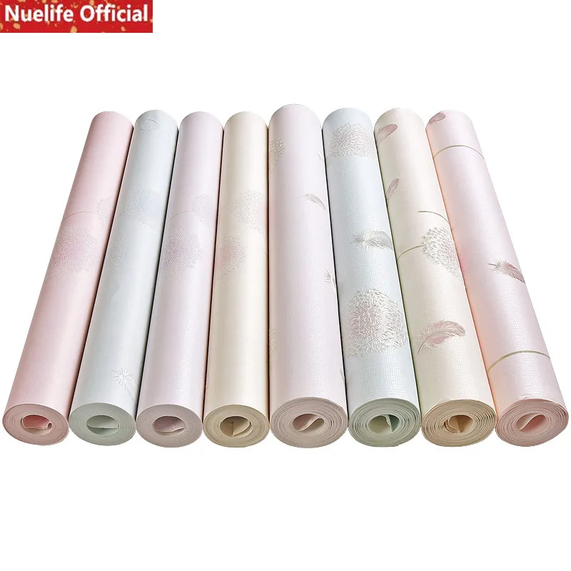 

3d garden dandelion pink pattern non-woven wallpaper girl wedding room bedroom children room living room background wallpaper A2