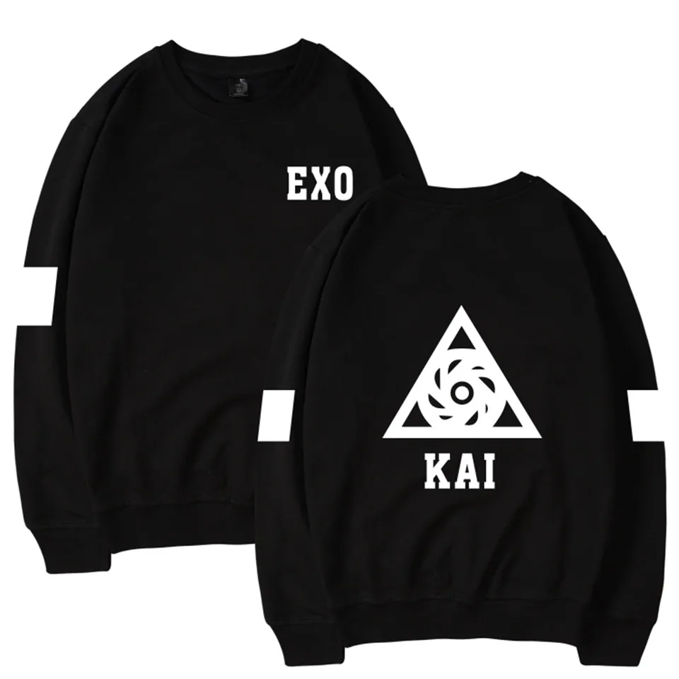 Luckyпятница EXO Kpop Logp без капюшона зимние толстовки женские Bangtan корейский стиль