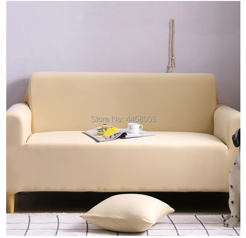 Эластичный чехол на диван 1/2/3/4-Seater Чехлы для кресел Чистый цвет диванных чехлов для диван в гостиной крышка Разноцветный, дополнительно