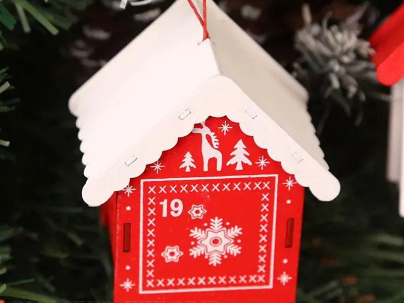 7,5*8,2 см винтажный деревянный календарь Advent DIY украшение для дома Рождественская елка офисное украшение новые творческие детские подарки