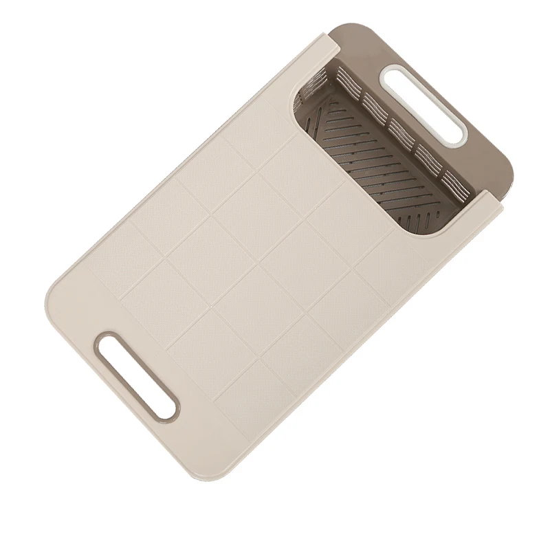 Adjustable Kitchen Plastic Chopping Block Multifunctional Drawer Storage Double Layer Antibacterial Cutting Board | Дом и сад