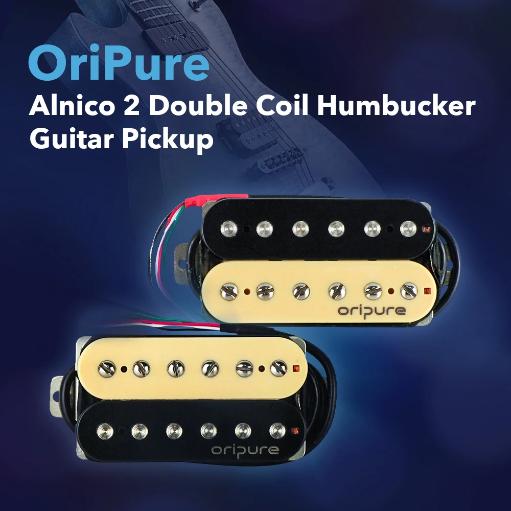 Oripure Alnico 2 Double Coil Humbucker Гитары пикап Средства ухода за кожей шеи/мост для