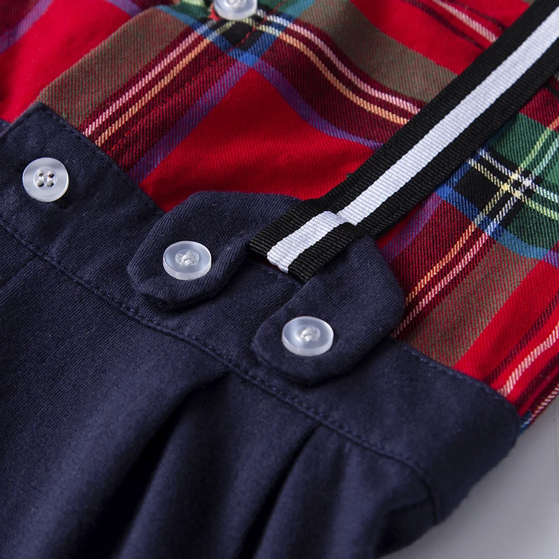 Baby boy clothes 2019 new summer male baby gentleman bow tie cute plaid short sleeve strap decorative romper 70-95cm |
