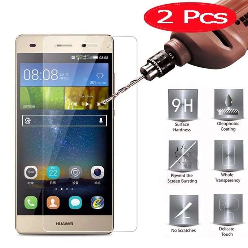 2 шт. закаленное стекло HOPELF для Huawei P8 Lite защитная пленка экрана телефона