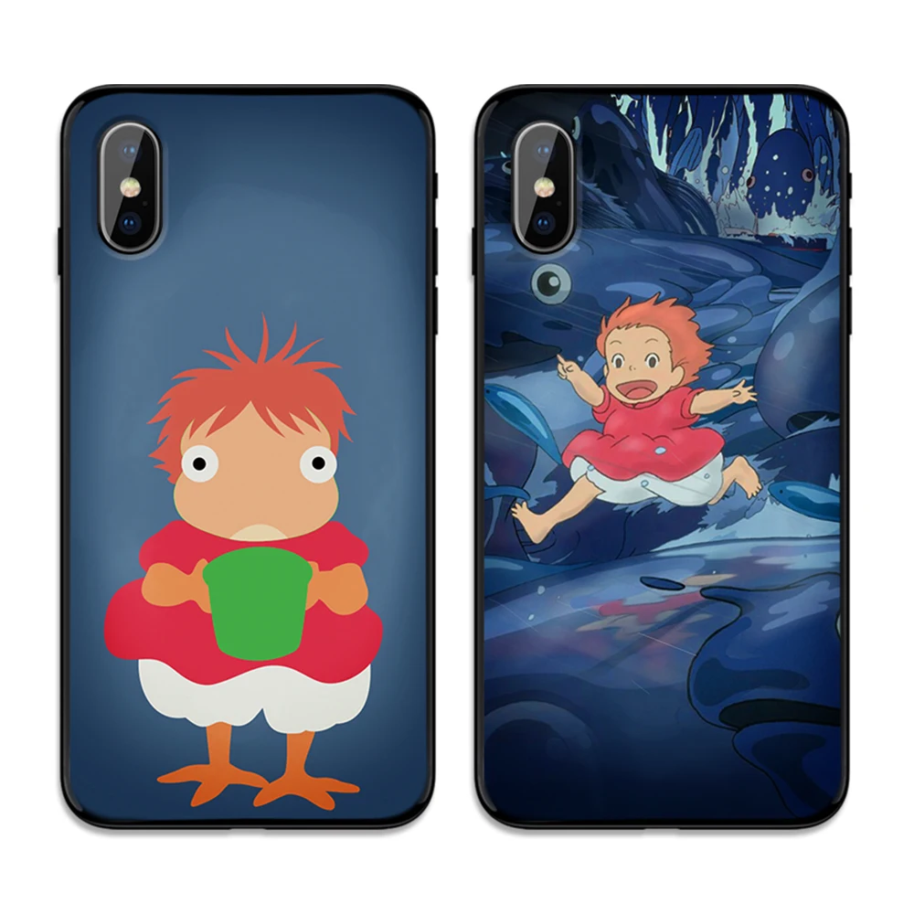 Anime cliff princess ponyo cute Soft TPU Case Cover for Apple iPhone 6 6S 7 8 Plus 5 5S SE X XS MAX XR Silicone Cases | Мобильные