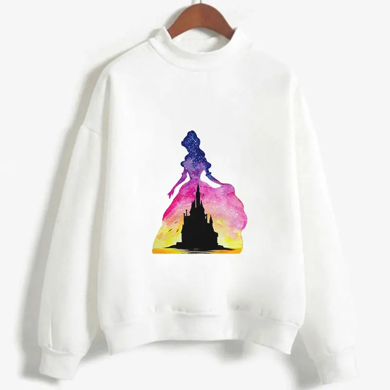 Kawaii Princess свитшоты с принтом женская одежда горячая Распродажа водолазки с длинным рукавом Повседневная Уличная одежда размера плюс женские топы - Цвет: 1860