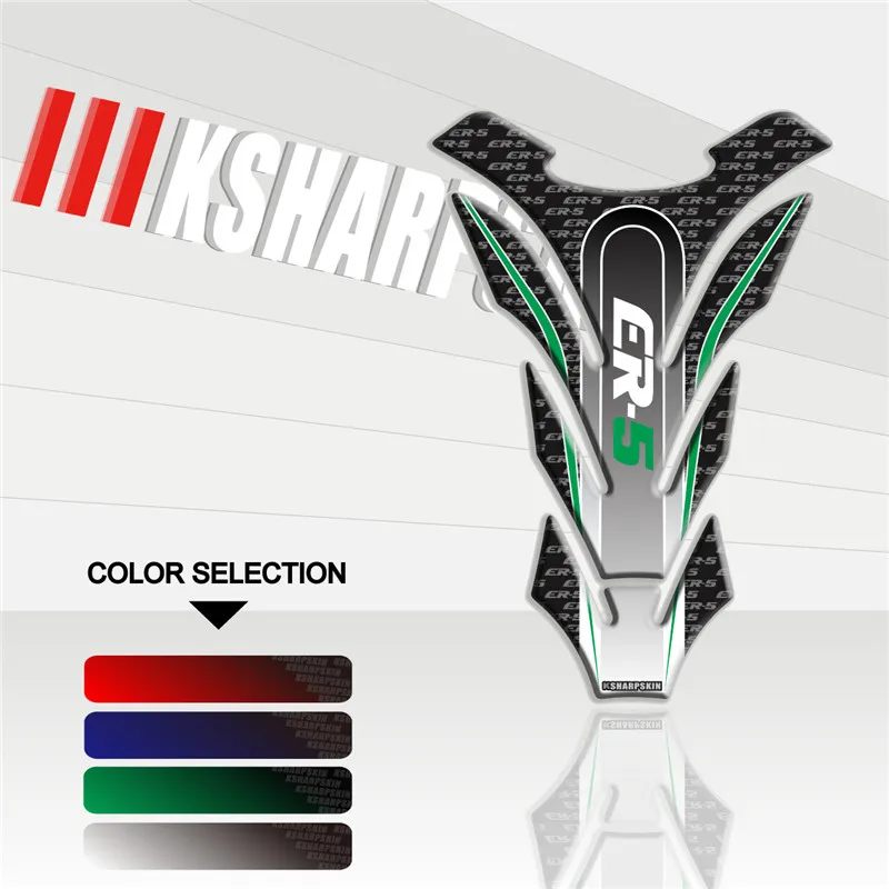 Мотоцикл 3D топливный бак накладка Защитная декоративная наклейка для KAWASAKI Ninja ER-5