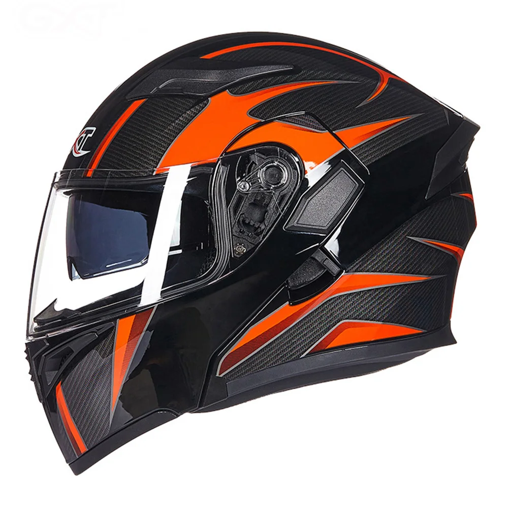 Colour 5 GXT флип мотоциклетный шлем мотокросса Краш шлем дышащий комфорт Moto Doublel объектив полный шлем для мотоцикла - Цвет: Colour 5